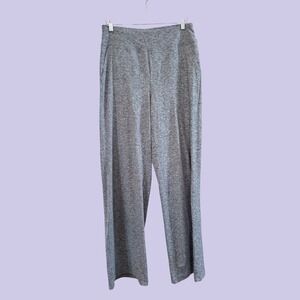 Wms Gray G4Free Wide Leg Elastic Waist Activewear Pants w/Pockets L (12/14)
